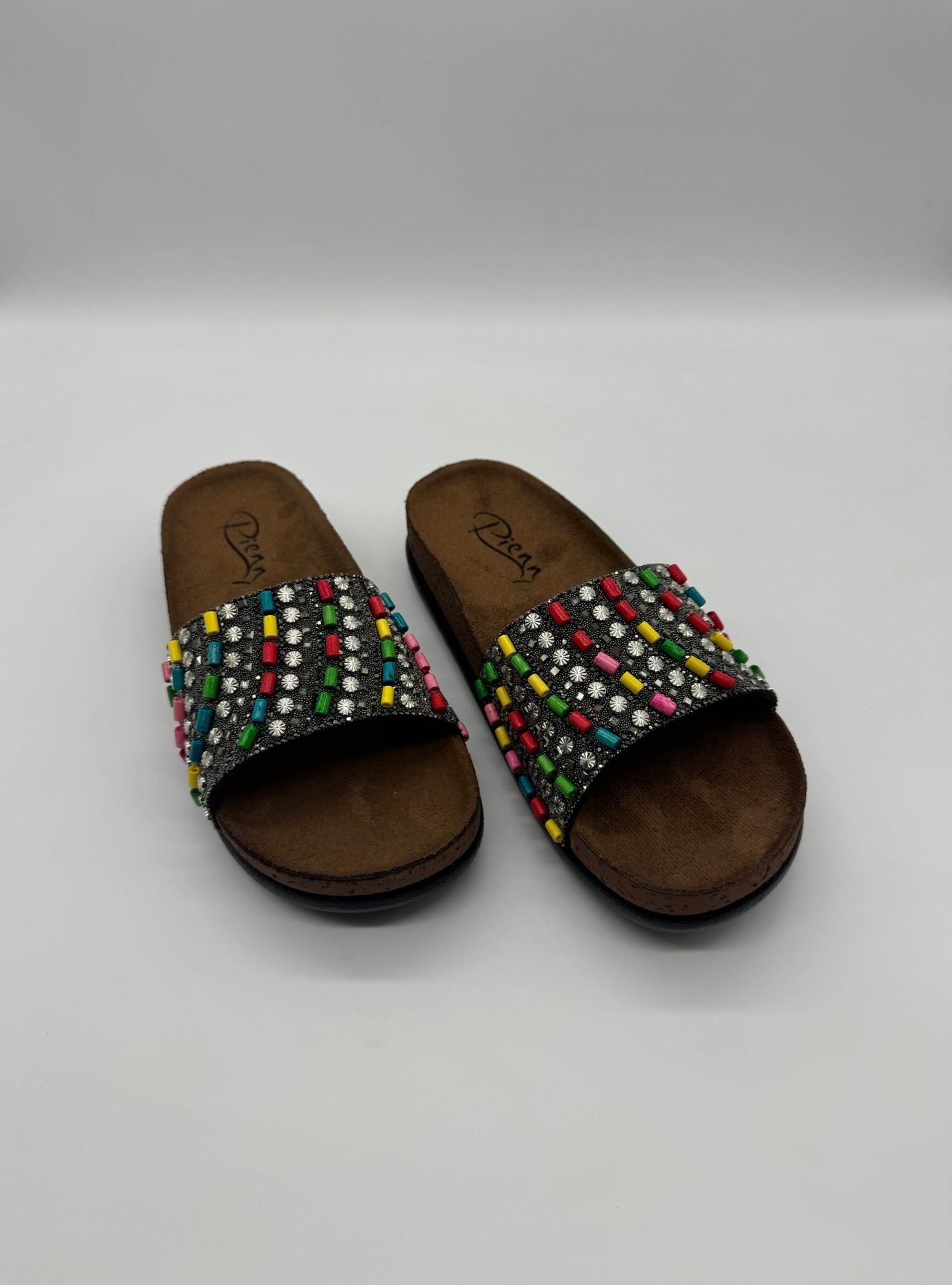 Boncuklu Terlik - Çift Taban, Ortopedik, Suya Dayanıklı Kadın Terlik