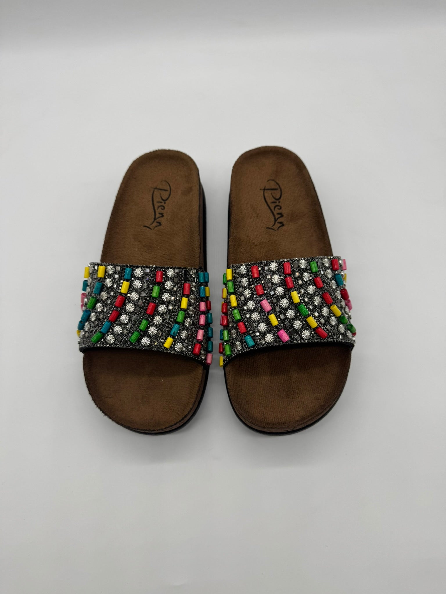 Boncuklu Terlik - Çift Taban, Ortopedik, Suya Dayanıklı Kadın Terlik