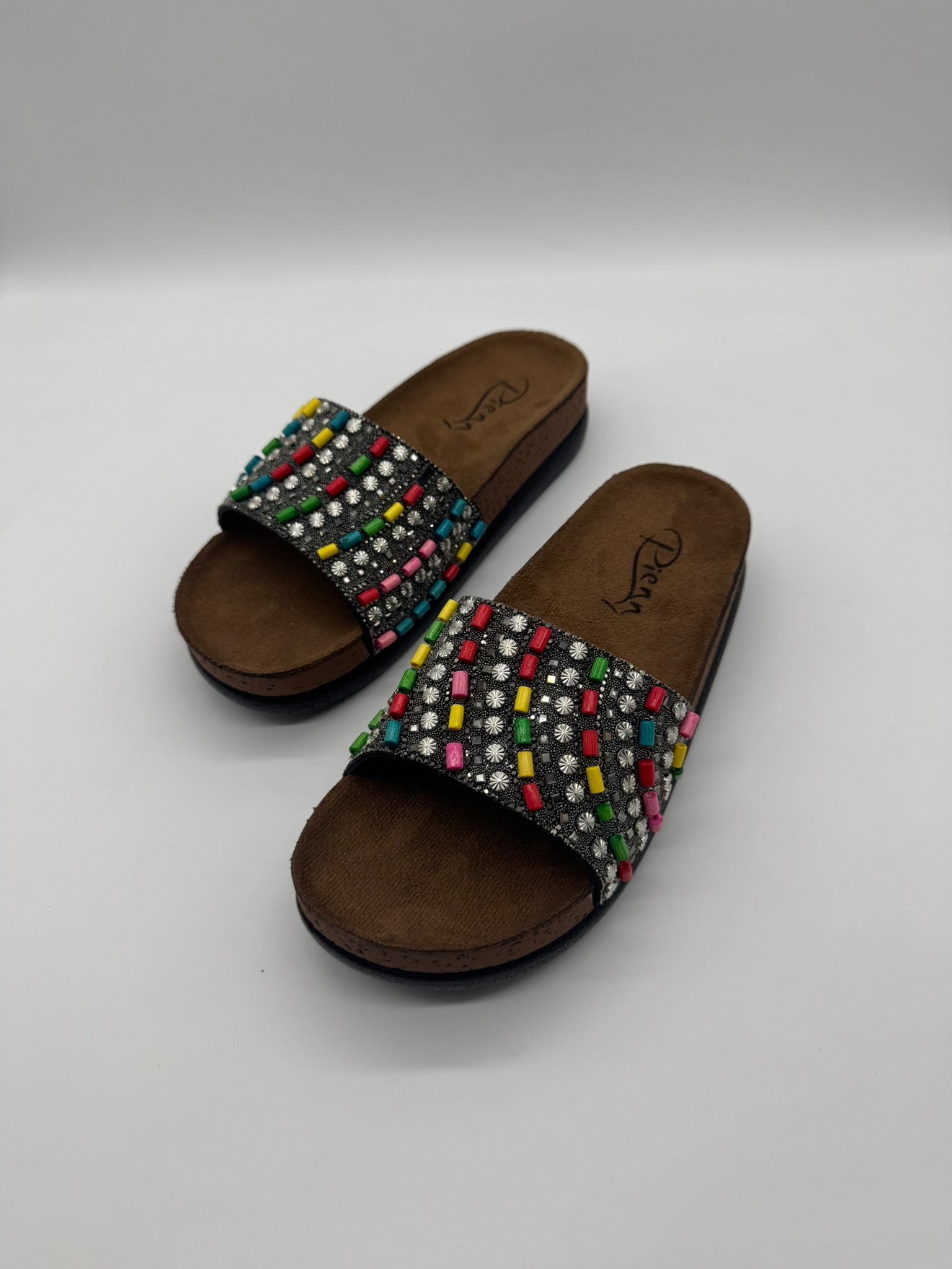 Boncuklu Terlik - Çift Taban, Ortopedik, Suya Dayanıklı Kadın Terlik