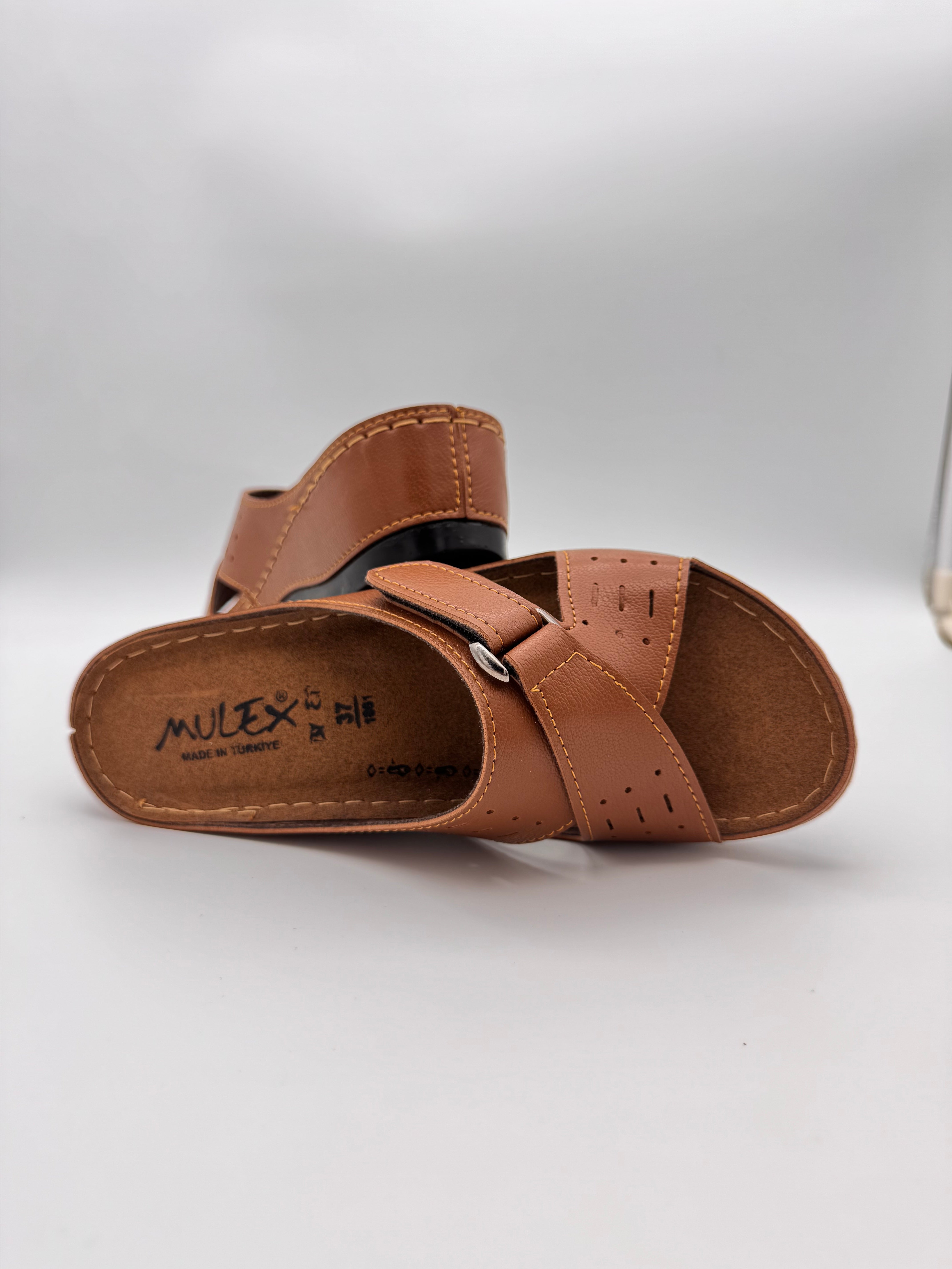 1858 Mulex Çapraz Askılı, Tek Çıtlı, Ayarlanabilir Ortopedik Terlik