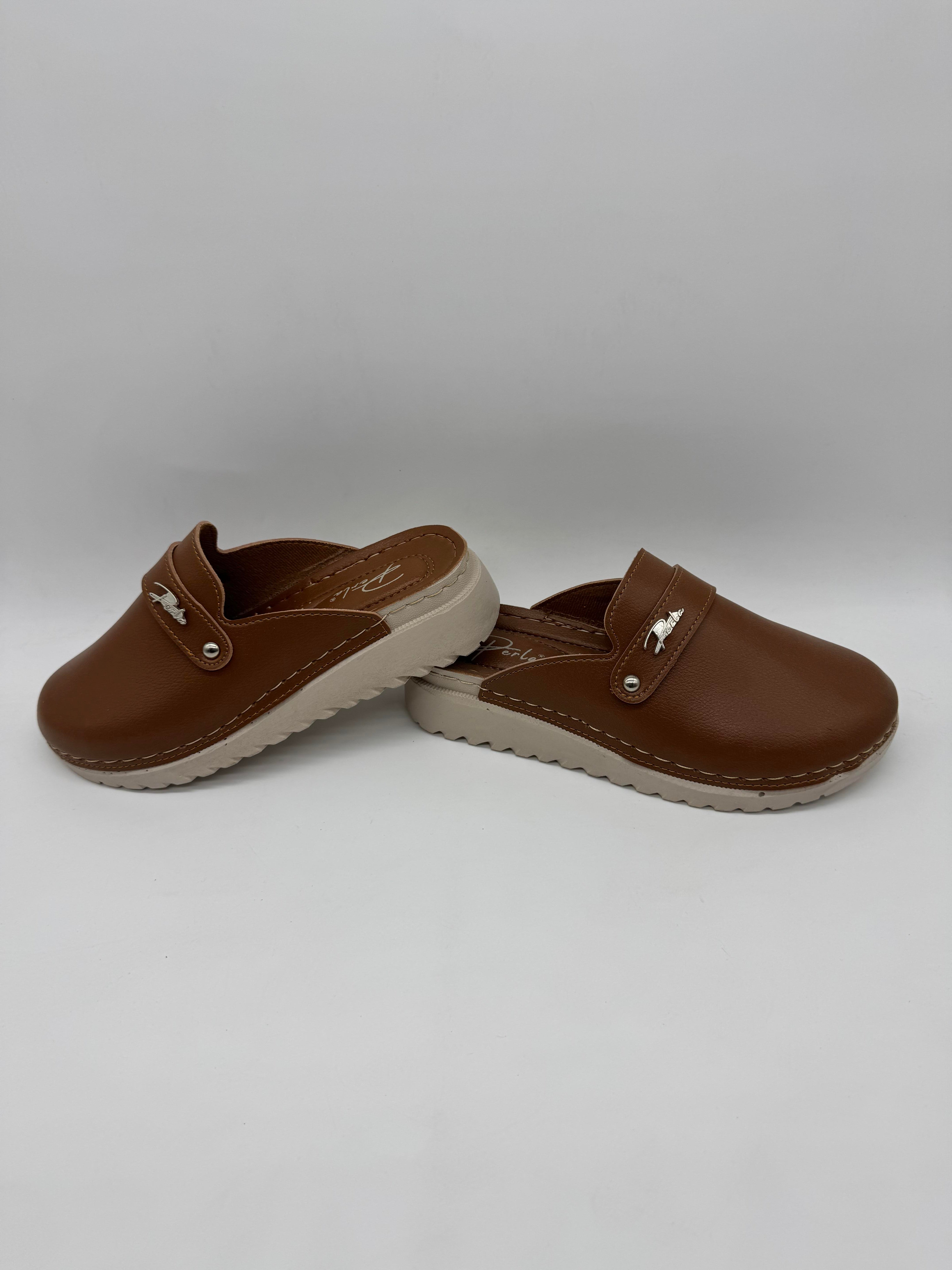 Perla Önü Kapalı Sade Kışlık Ortopedik Rahat Kadın Terlik