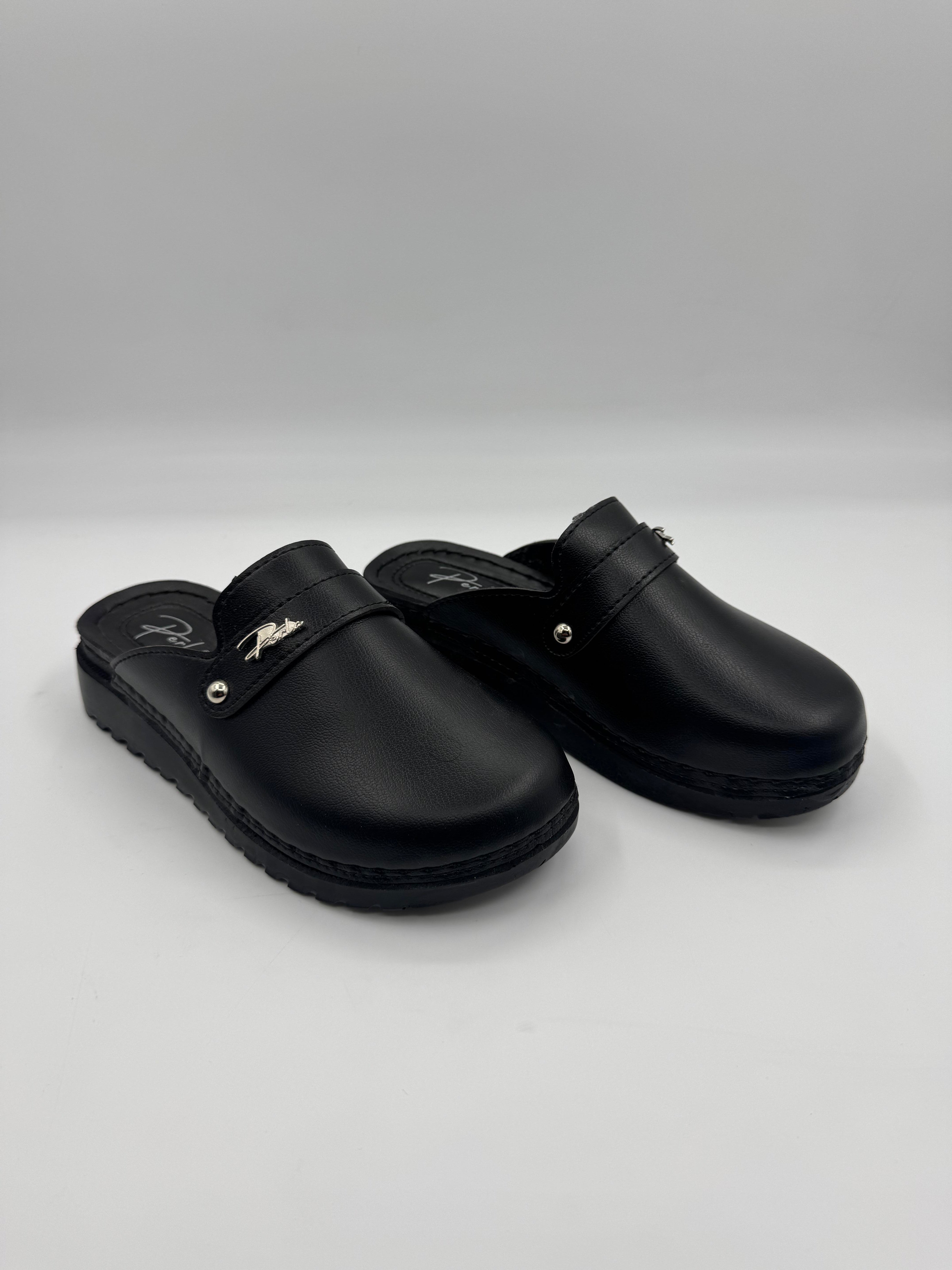 Perla Önü Kapalı Sade Kışlık Ortopedik Rahat Kadın Terlik