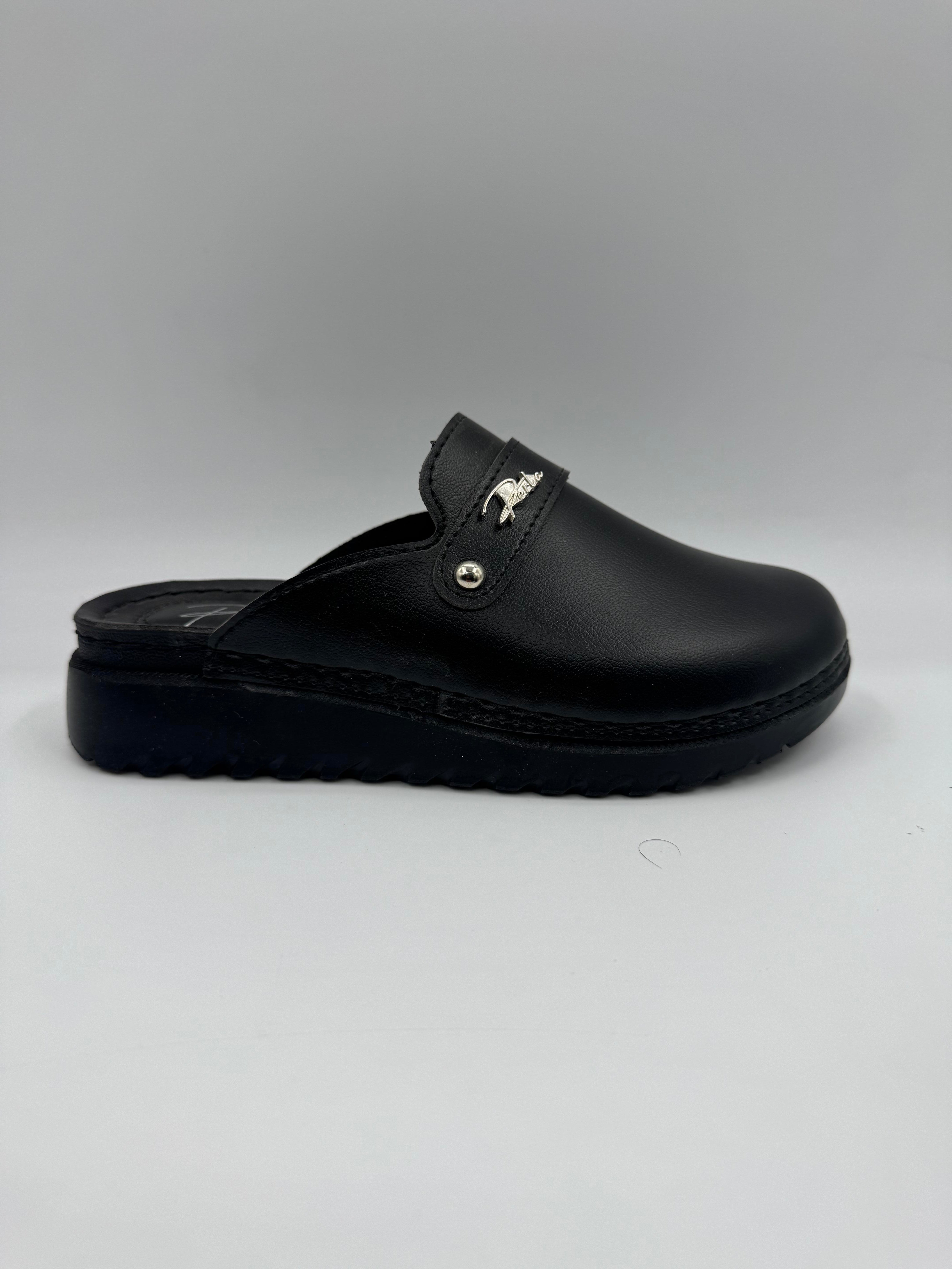 Perla Önü Kapalı Sade Kışlık Ortopedik Rahat Kadın Terlik