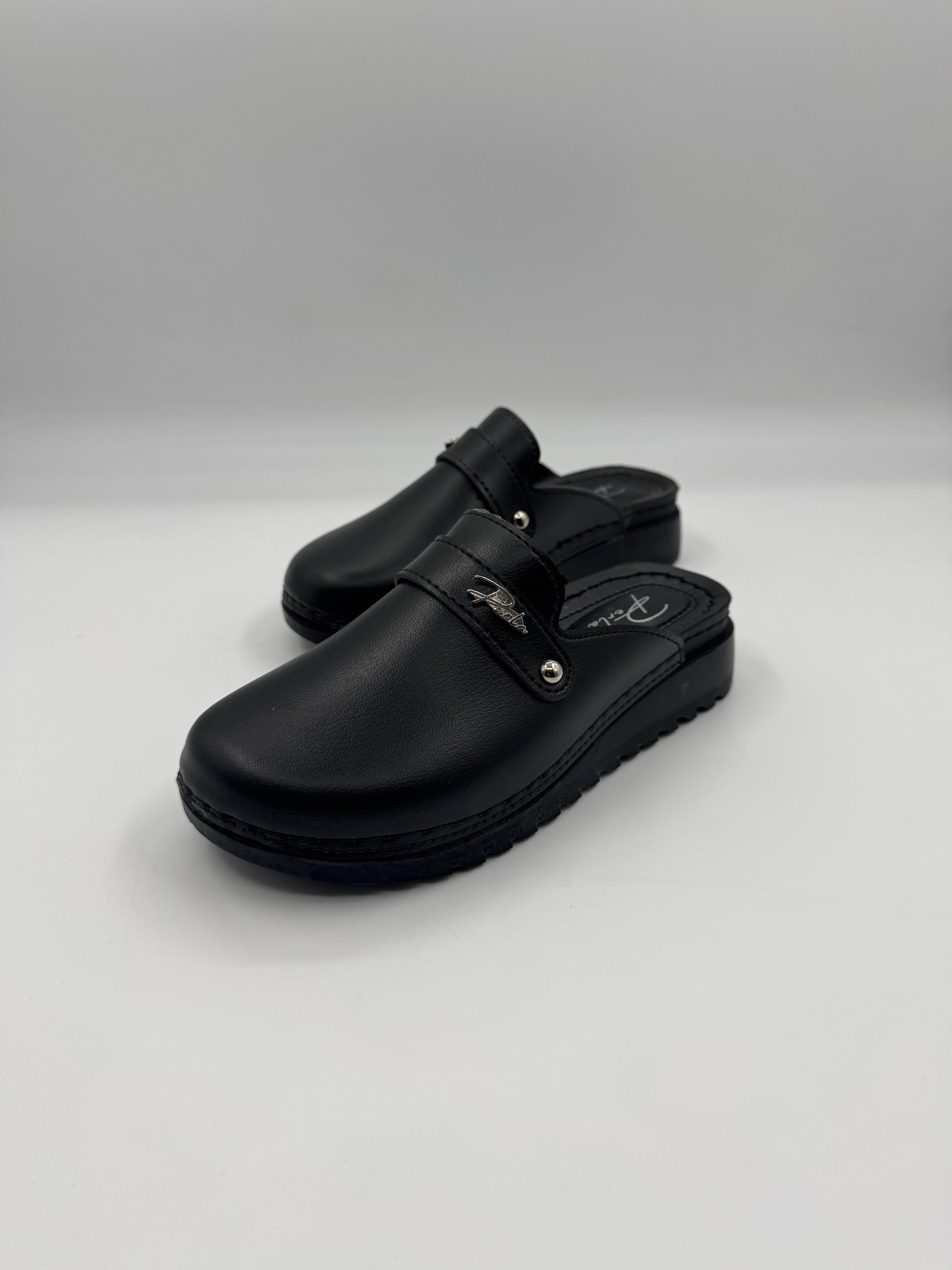 Perla Önü Kapalı Sade Kışlık Ortopedik Rahat Kadın Terlik