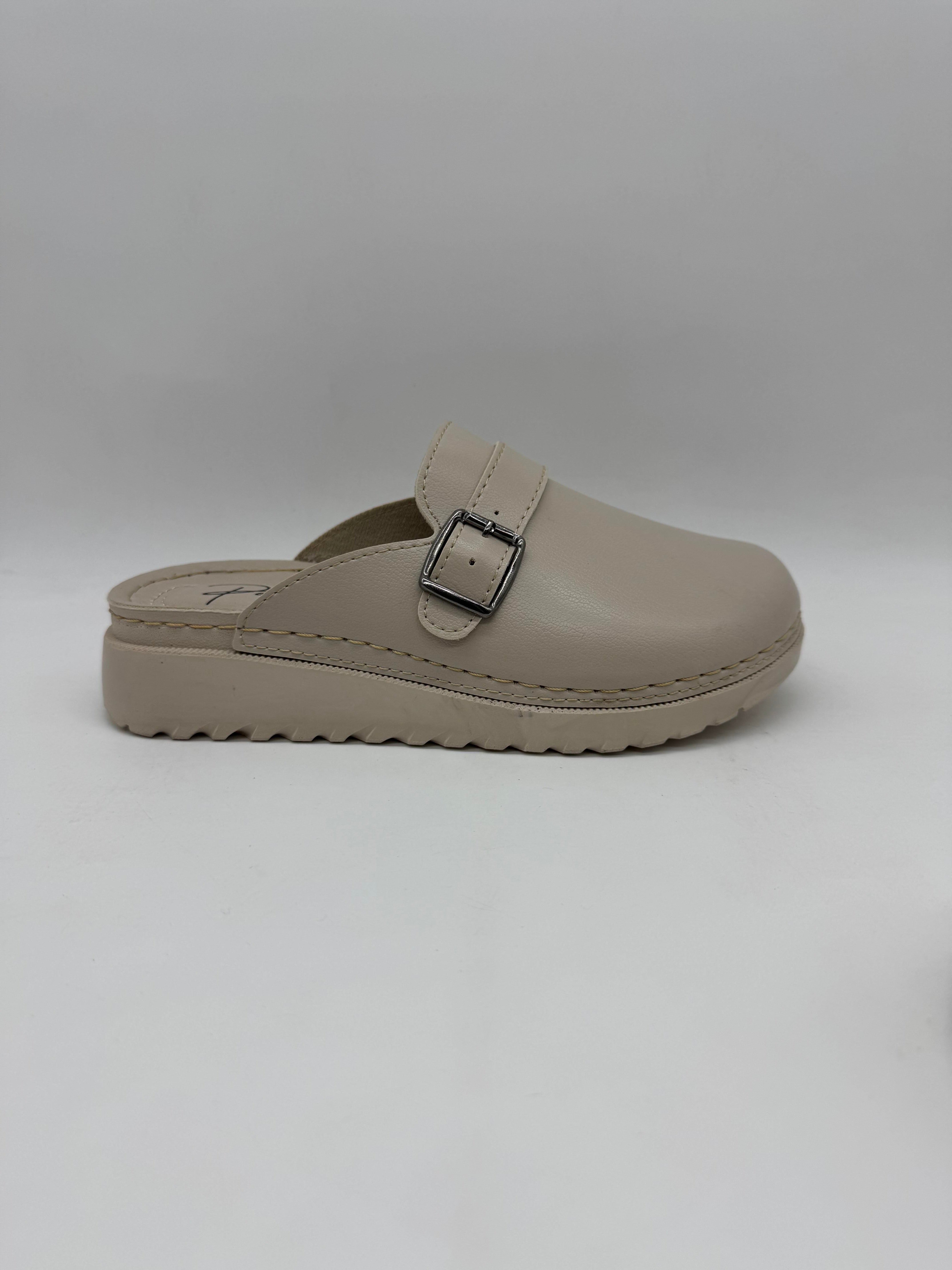 Perla Önü Kapalı Tek Tokalı Ortopedik Rahat Kadın Terlik