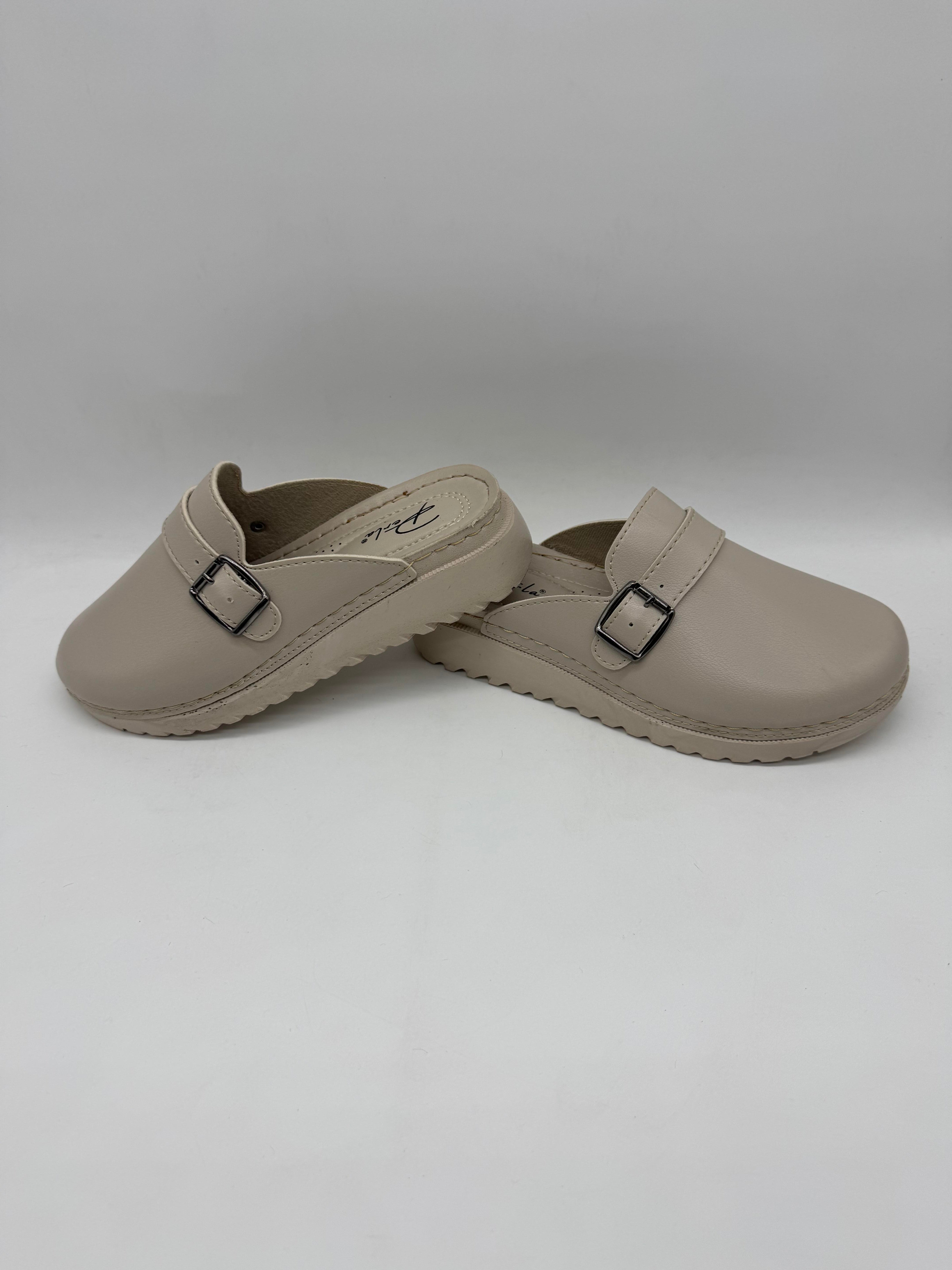 Perla Önü Kapalı Tek Tokalı Ortopedik Rahat Kadın Terlik