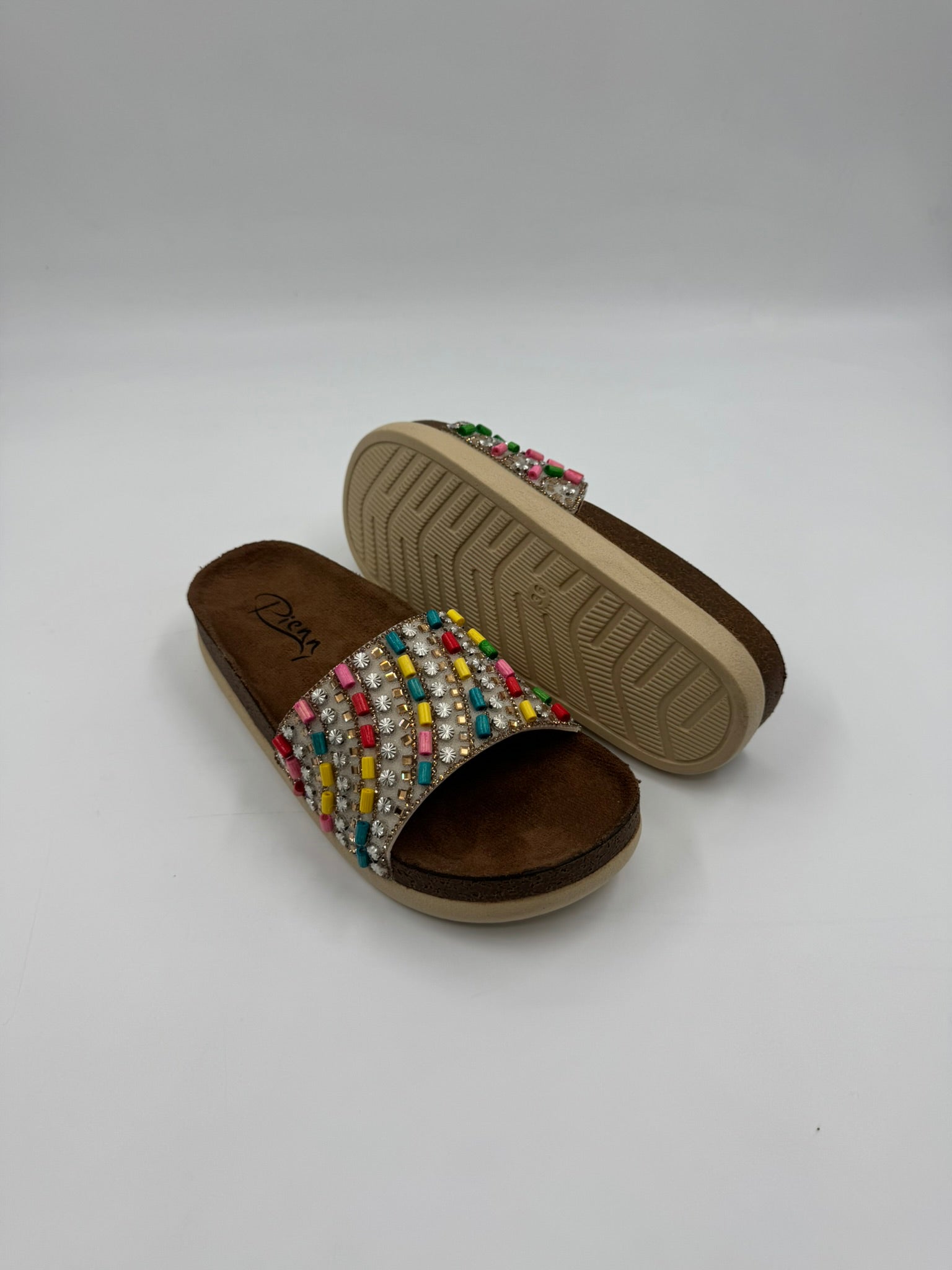 Boncuklu Terlik - Çift Taban, Ortopedik, Suya Dayanıklı Kadın Terlik