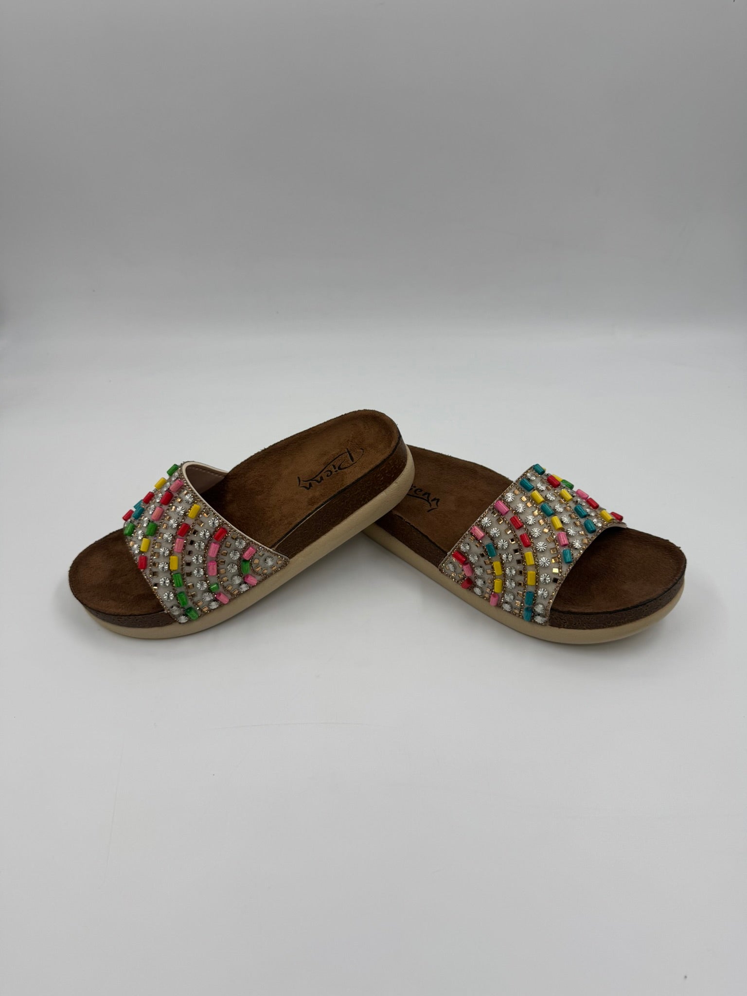 Boncuklu Terlik - Çift Taban, Ortopedik, Suya Dayanıklı Kadın Terlik