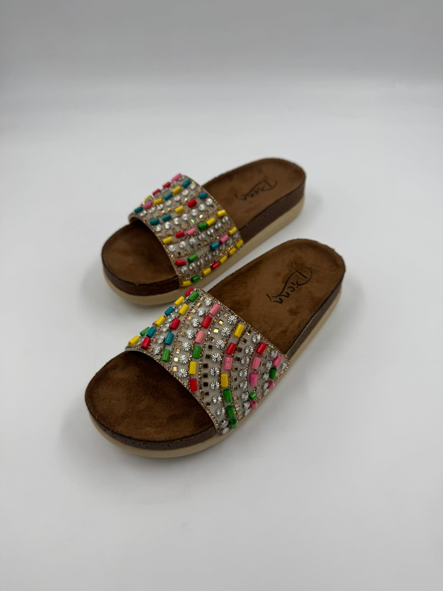 Boncuklu Terlik - Çift Taban, Ortopedik, Suya Dayanıklı Kadın Terlik