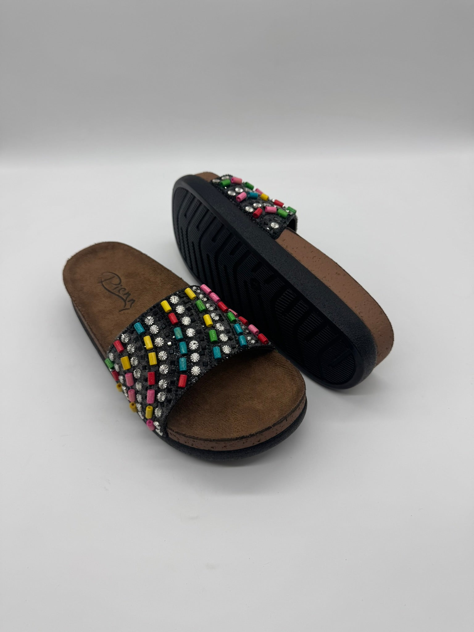 Boncuklu Terlik - Çift Taban, Ortopedik, Suya Dayanıklı Kadın Terlik