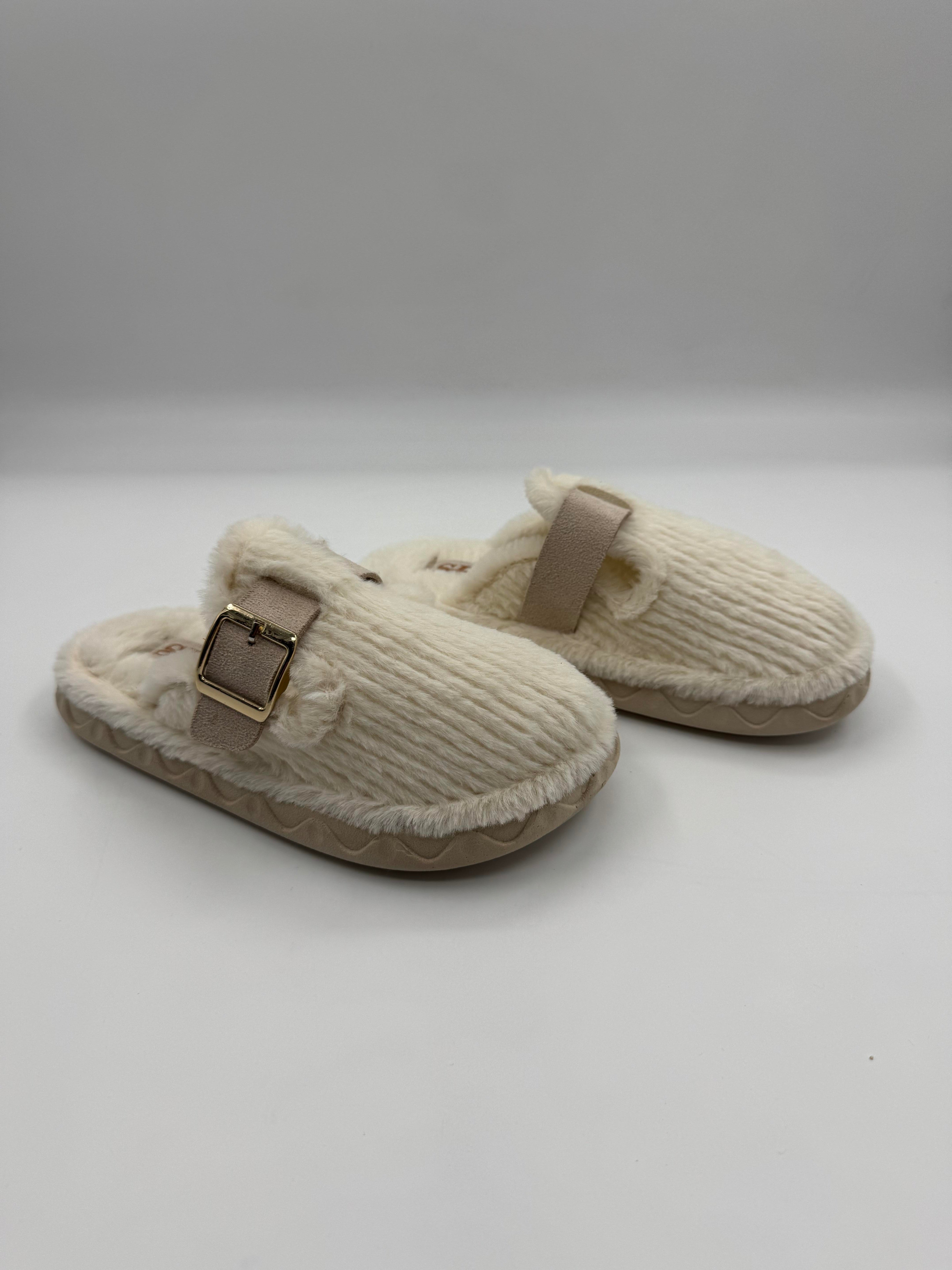 SLC Tek Tokalı Pofuduk Kışlık Ortopedik Kadın Terlik