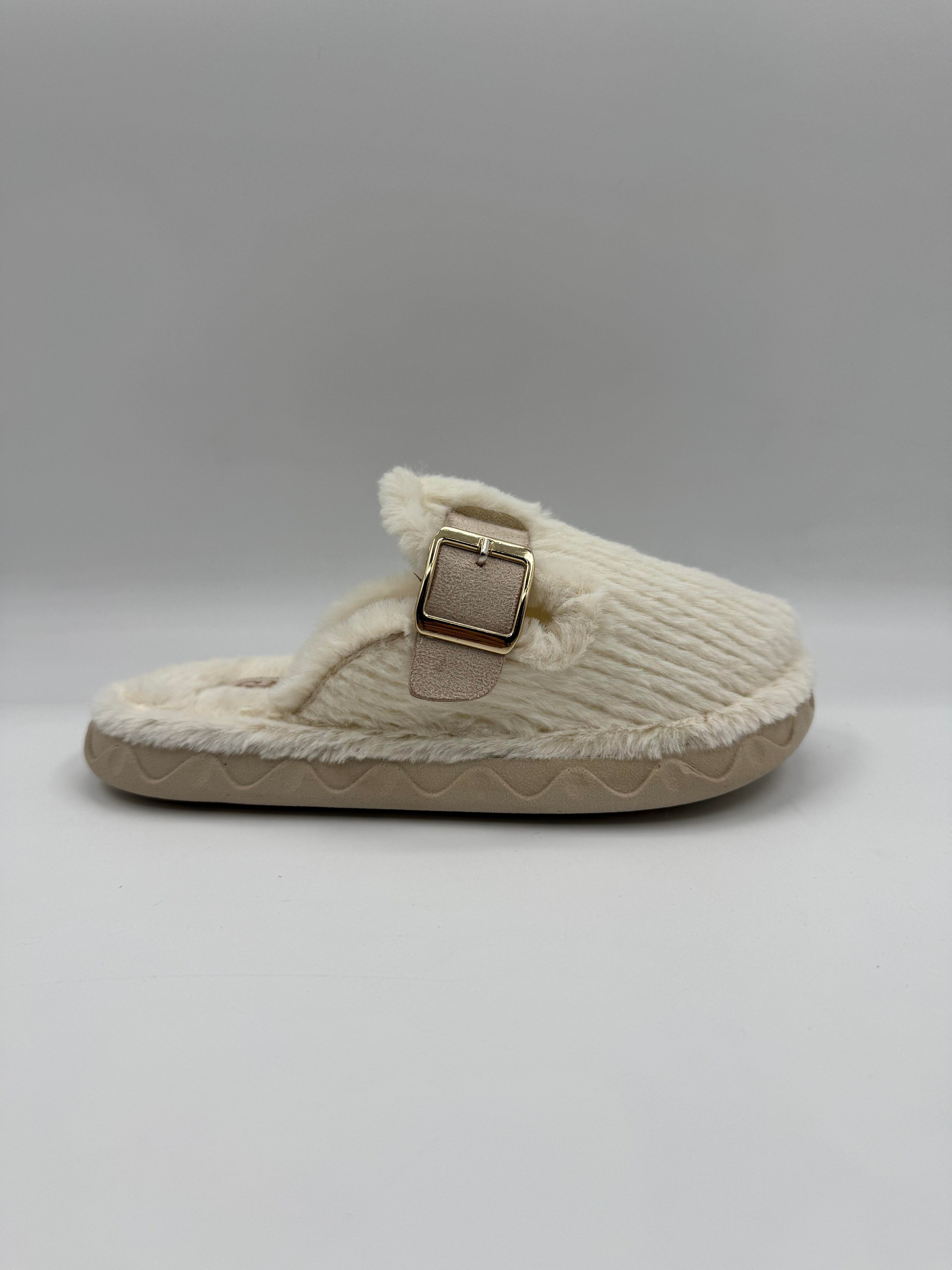 SLC Tek Tokalı Pofuduk Kışlık Ortopedik Kadın Terlik