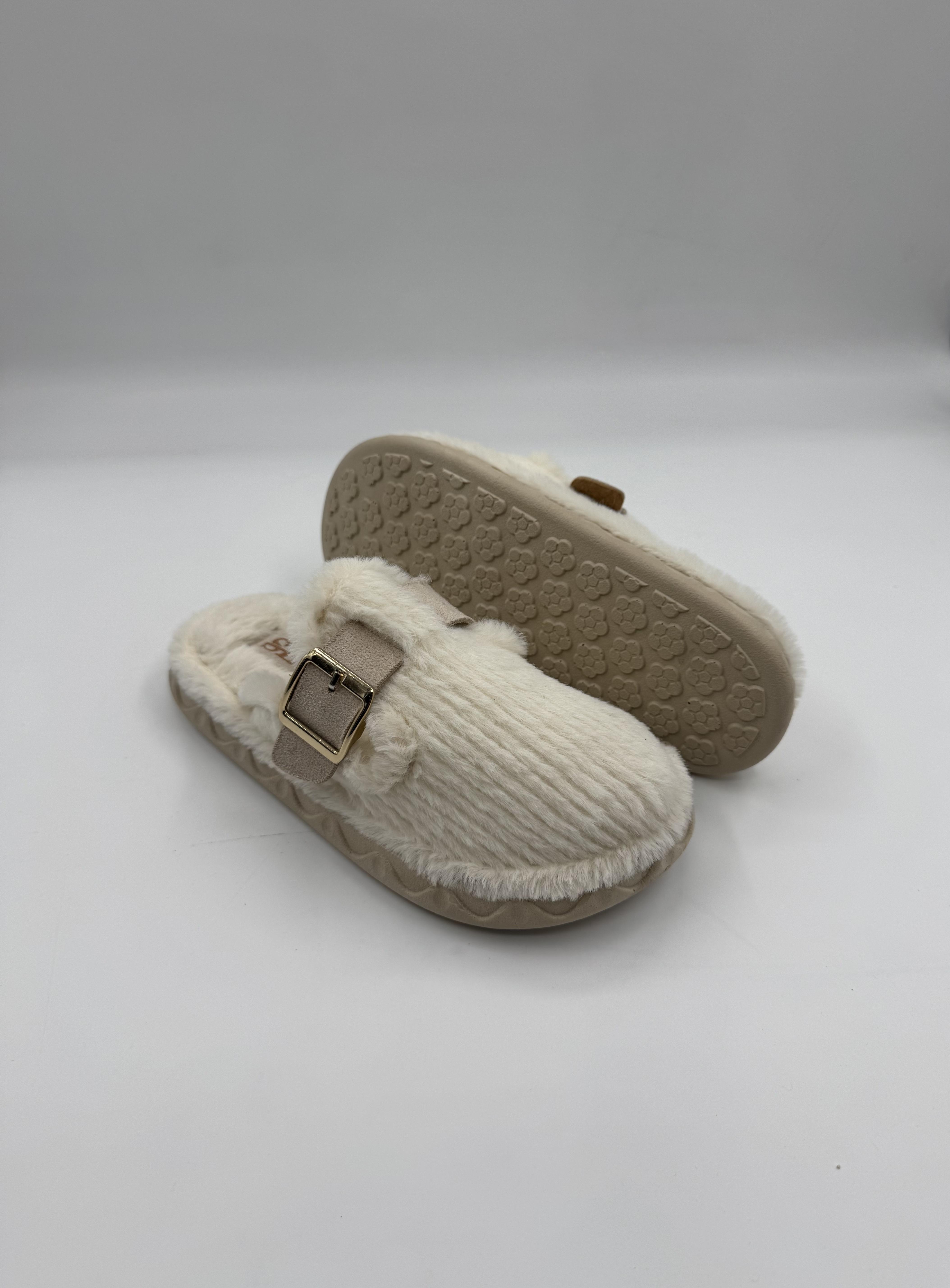 SLC Tek Tokalı Pofuduk Kışlık Ortopedik Kadın Terlik