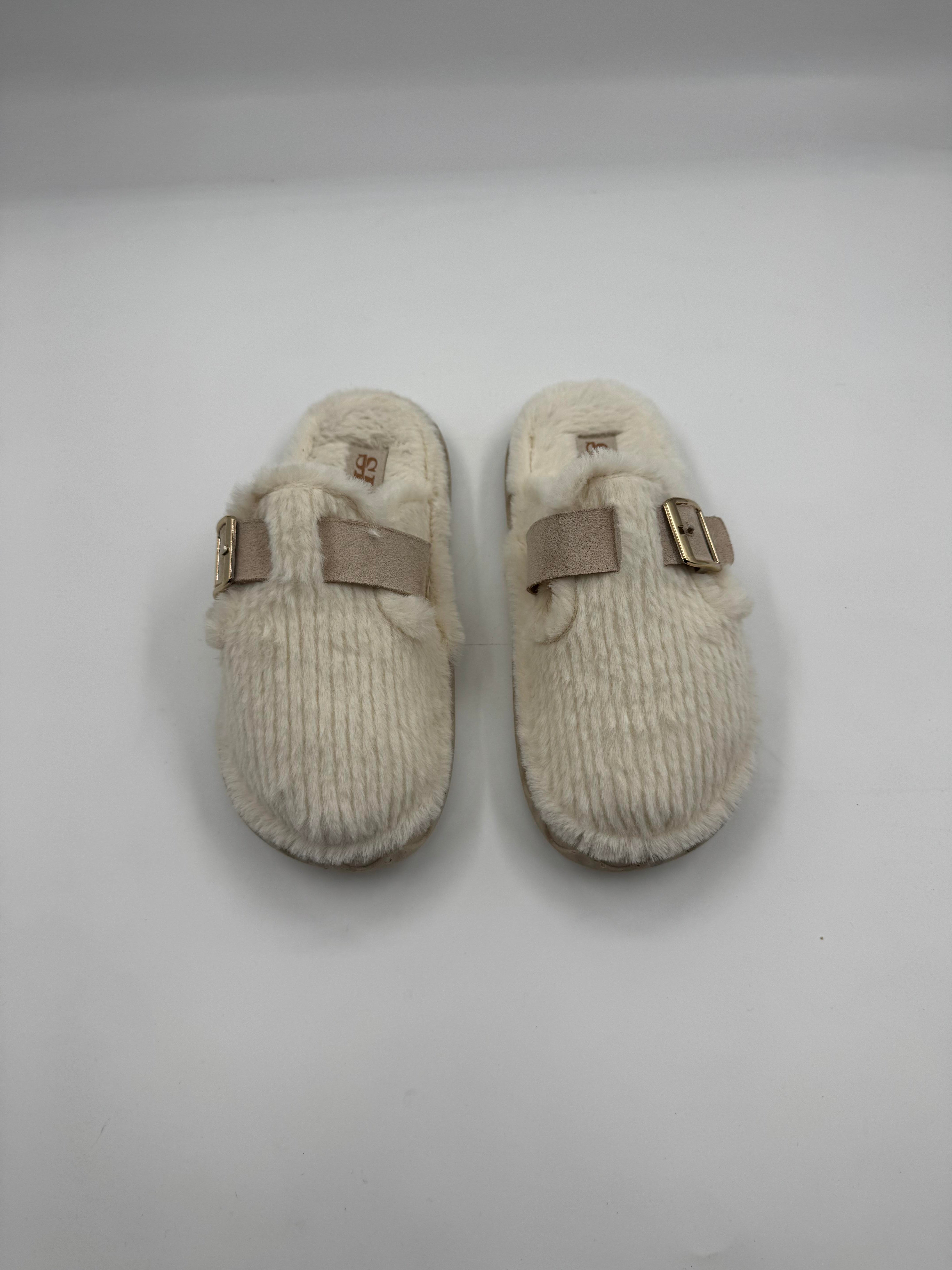 SLC Tek Tokalı Pofuduk Kışlık Ortopedik Kadın Terlik