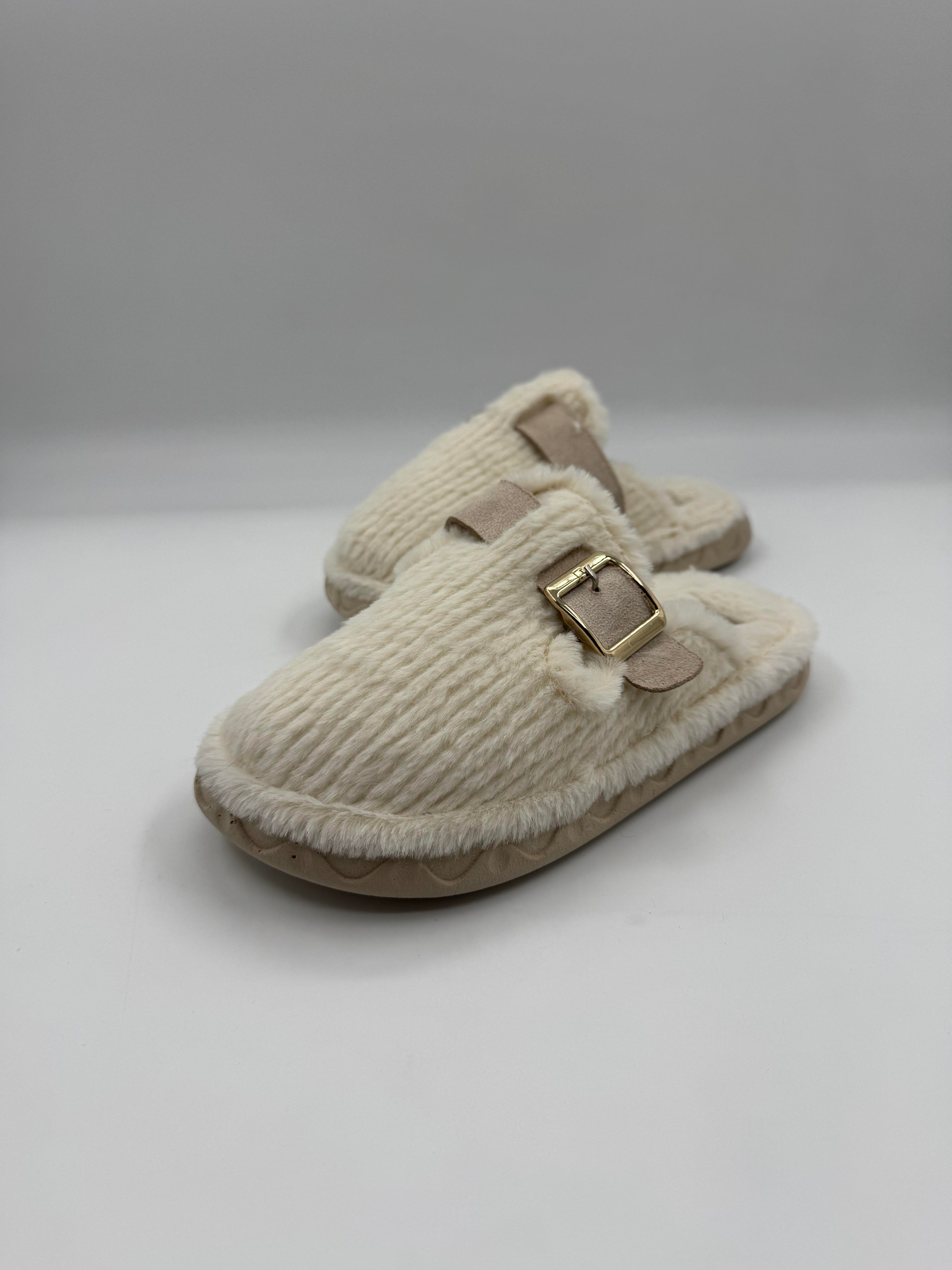 SLC Tek Tokalı Pofuduk Kışlık Ortopedik Kadın Terlik