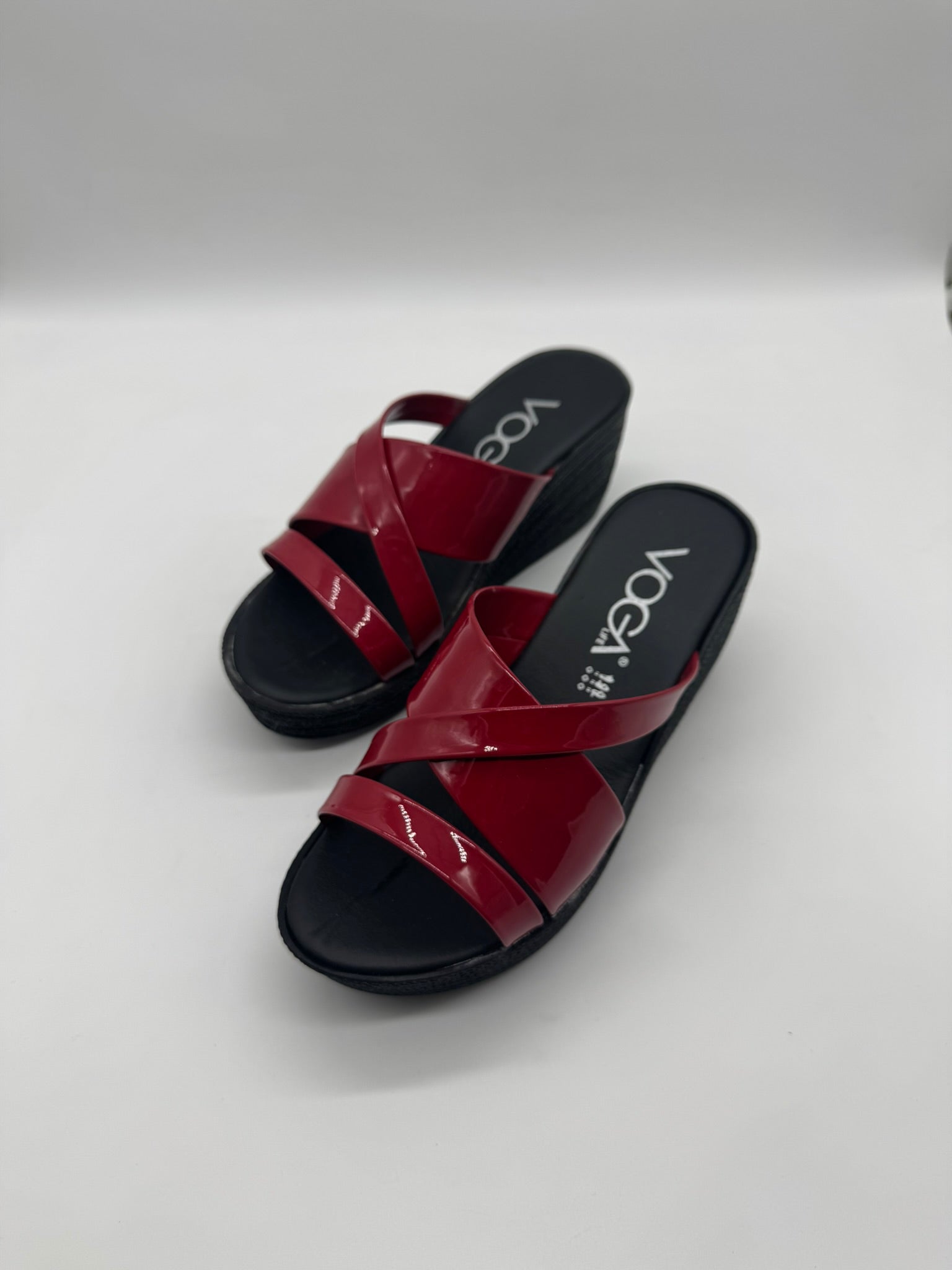 Voga Dolgu Topuk (Rugan) Rahat ve Modern Ortopedik Kadın Terlik